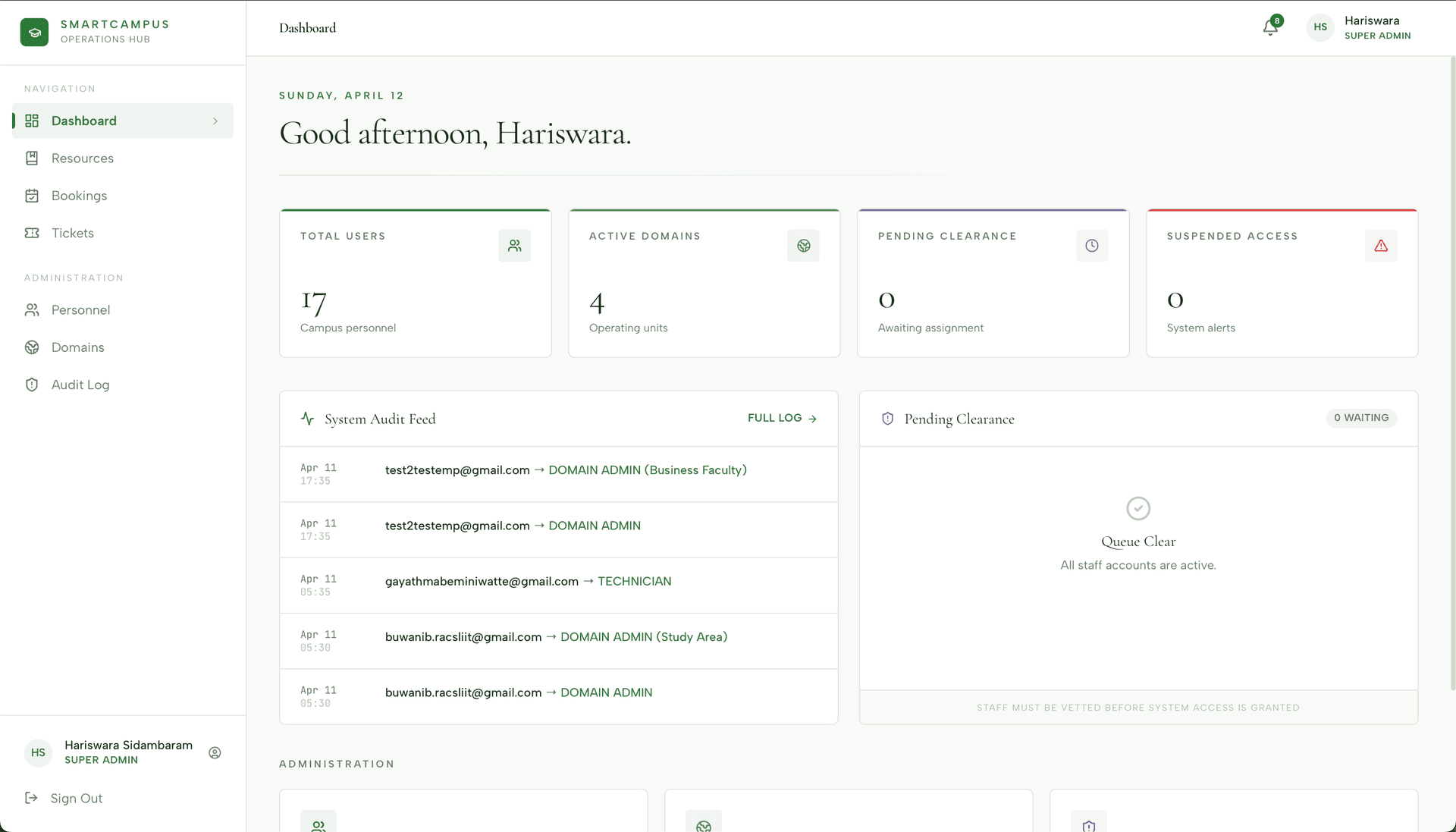 PAF-SCOH dashboard